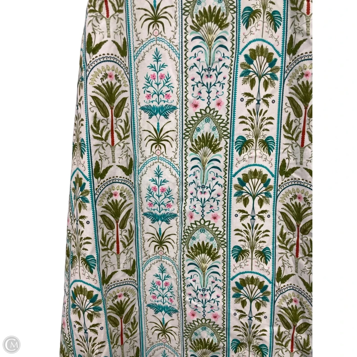 Dress Casual Midi By Crown And Ivy In Green & Pink, Size: M