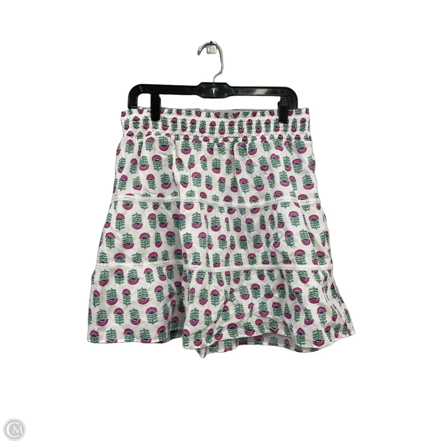 Skirt Mini & Short By J. Crew In Green & Pink, Size: L