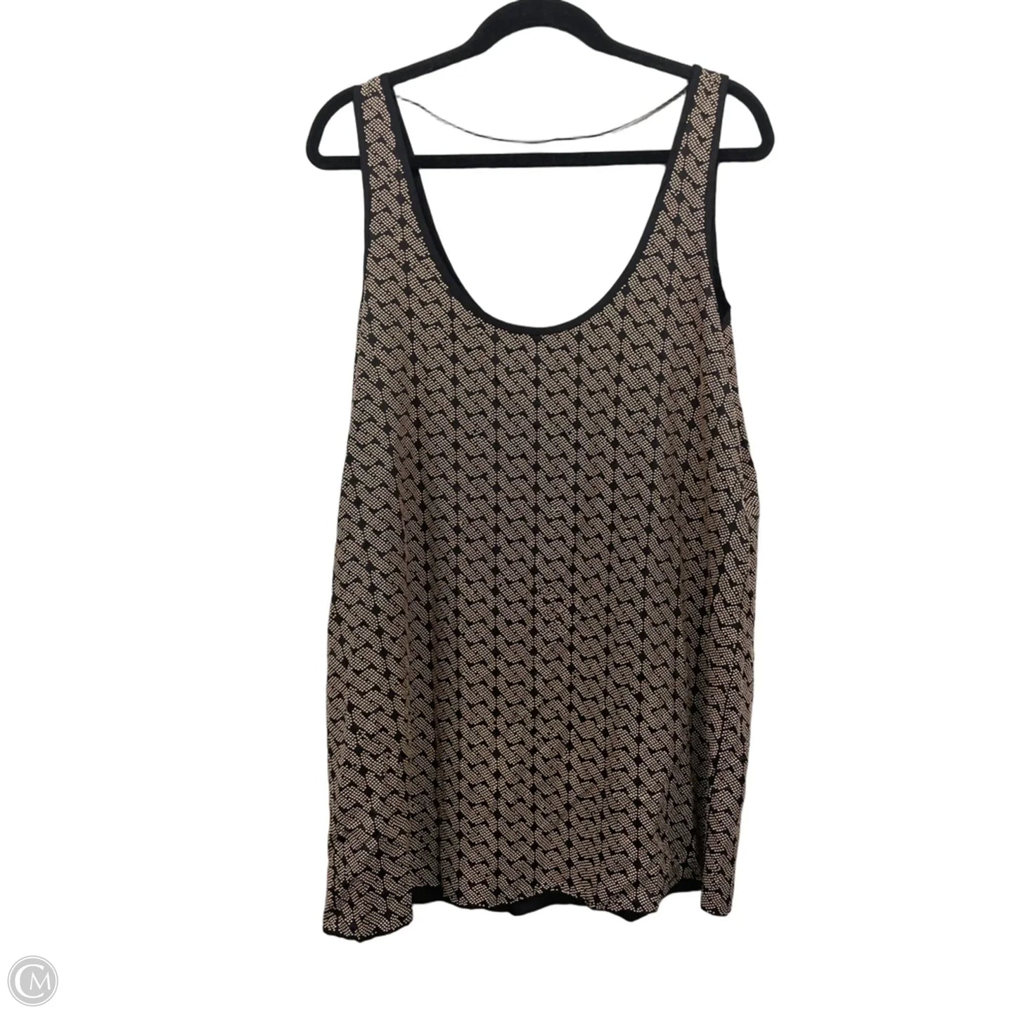 Dress Designer By Rebecca Minkoff In Black & Gold, Size: L
