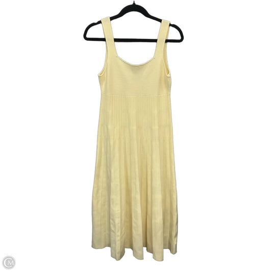 Dress Casual Midi By Commense In Yellow, Size: M