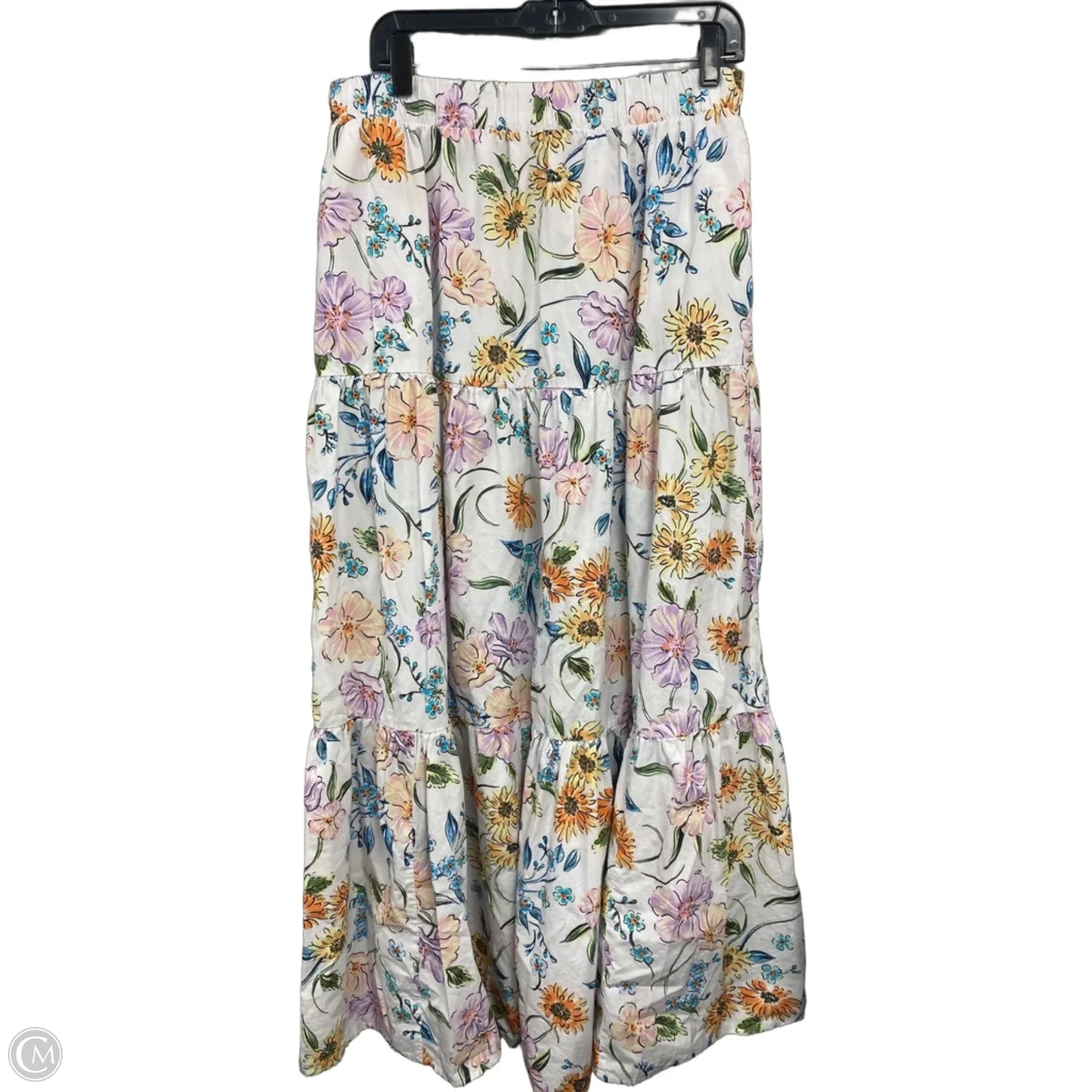 Skirt Maxi By Crown And Ivy In Purple & White, Size: L