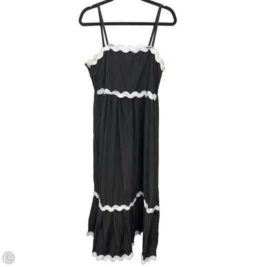 Dress Casual Midi By Clothes Mentor In Black & White, Size: Xl