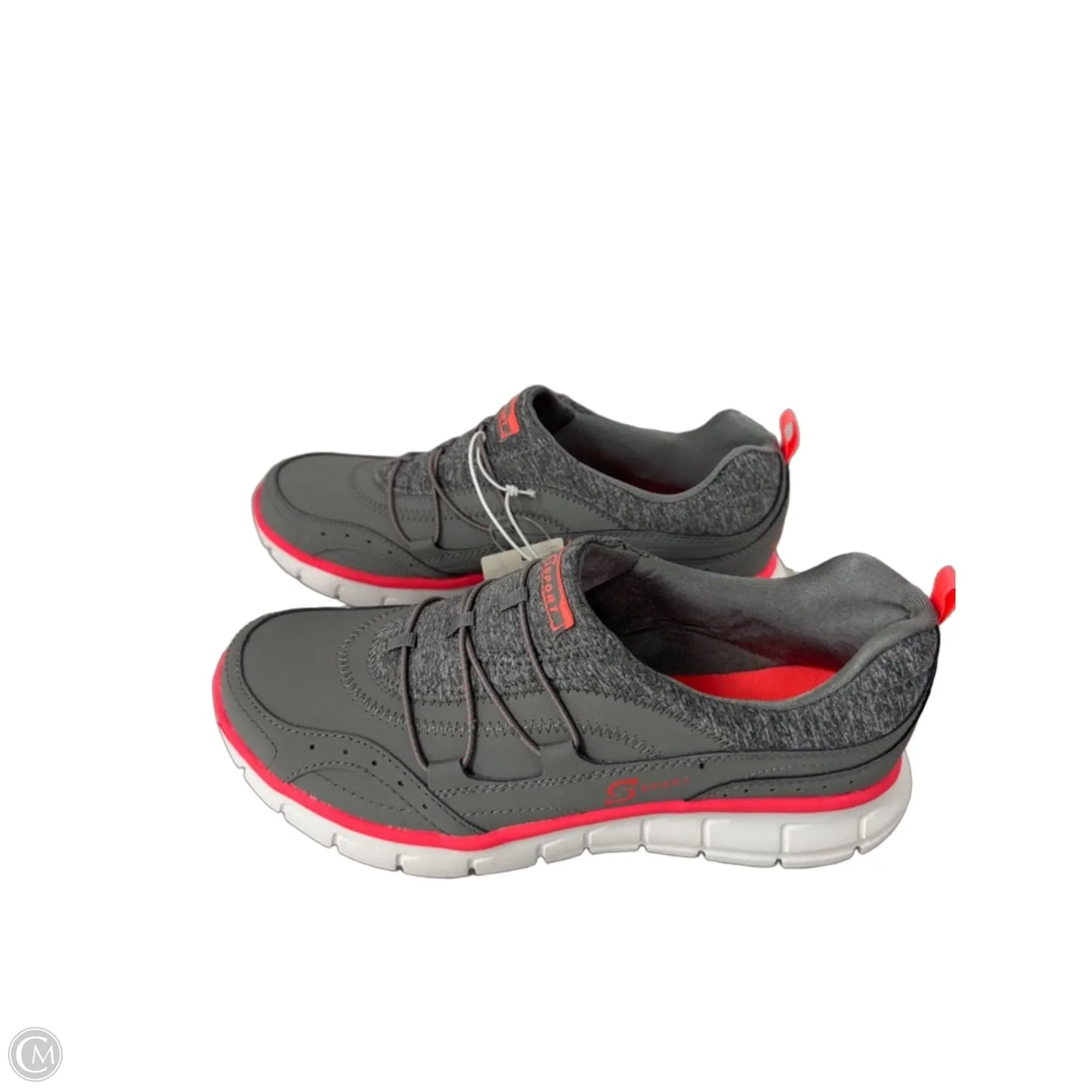 Shoes Athletic By Skechers In Grey & Orange, Size: 9.5