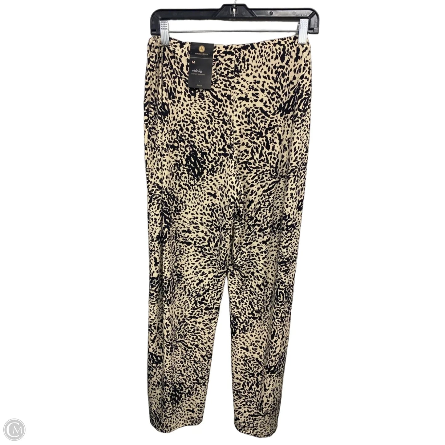 Pants Wide Leg By Jm Collections In Black & Tan, Size: M