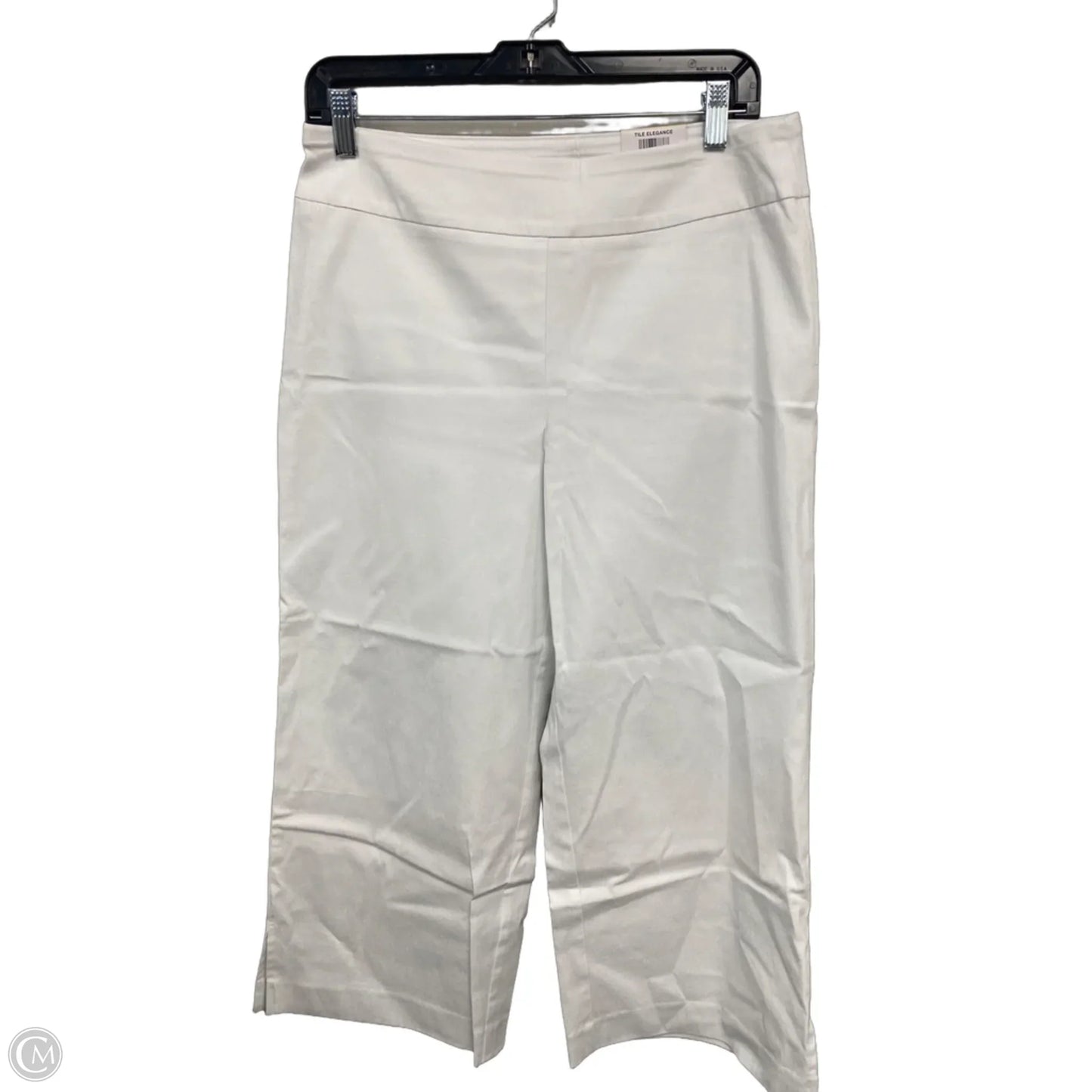 Pants Cropped By Jm Collections In White, Size: M