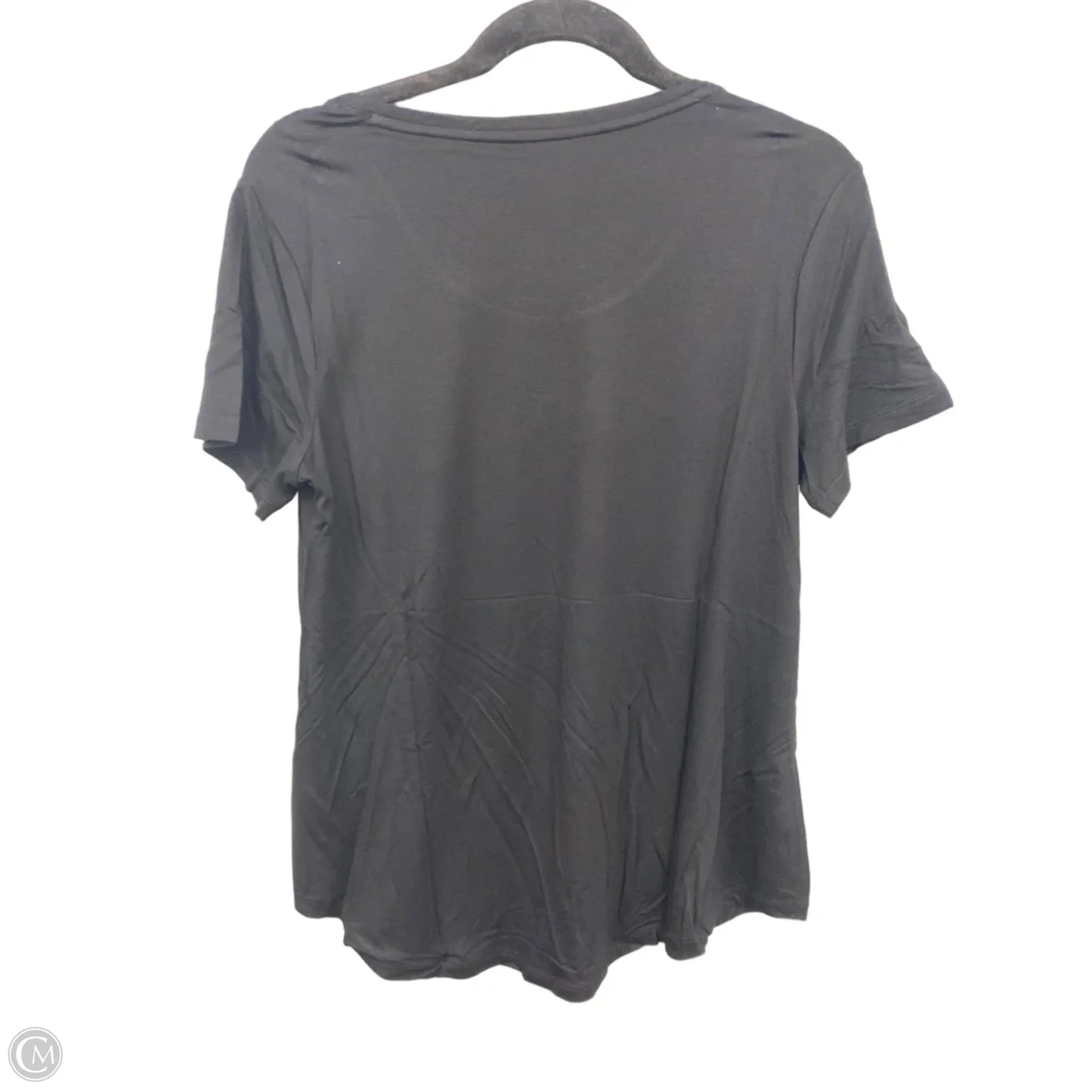 Top Short Sleeve By Jm Collections In Black, Size: M