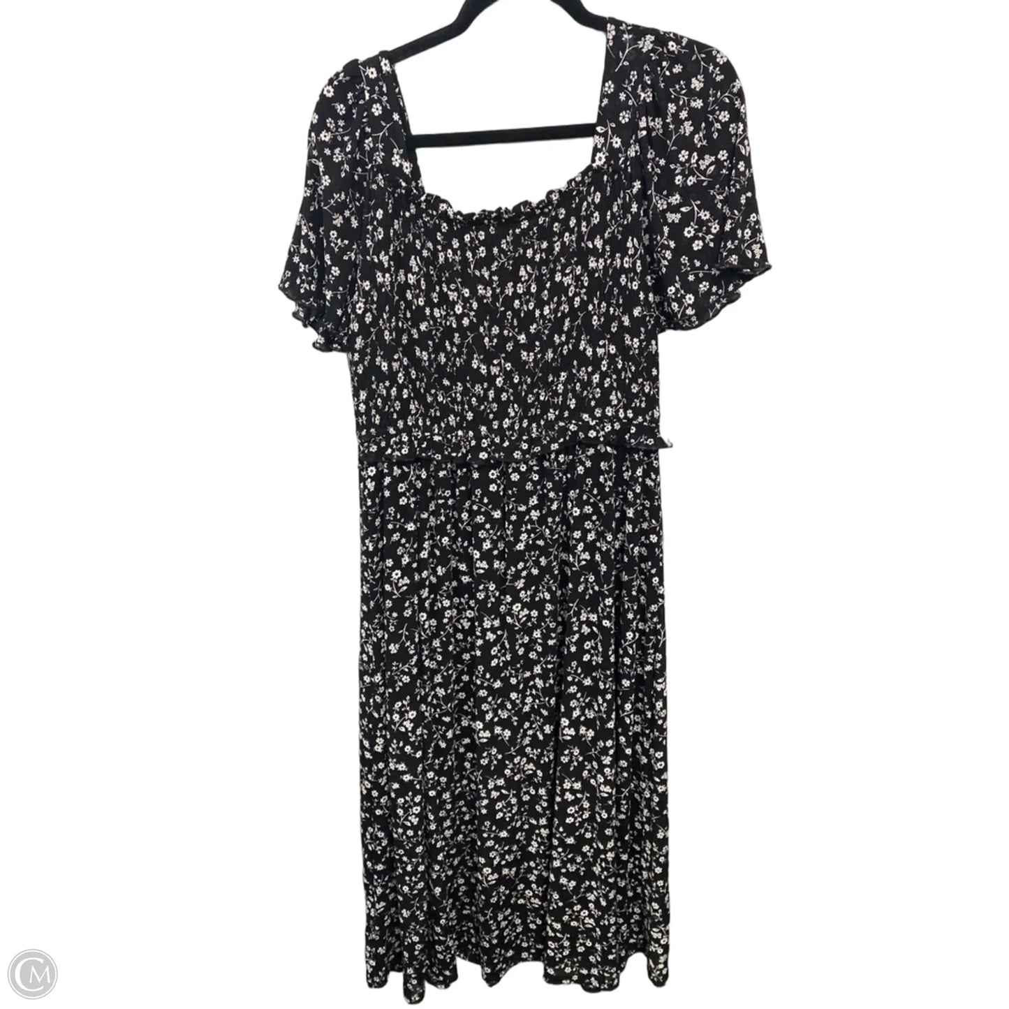 Dress Casual Midi By Siren Lily In Black & White, Size: L
