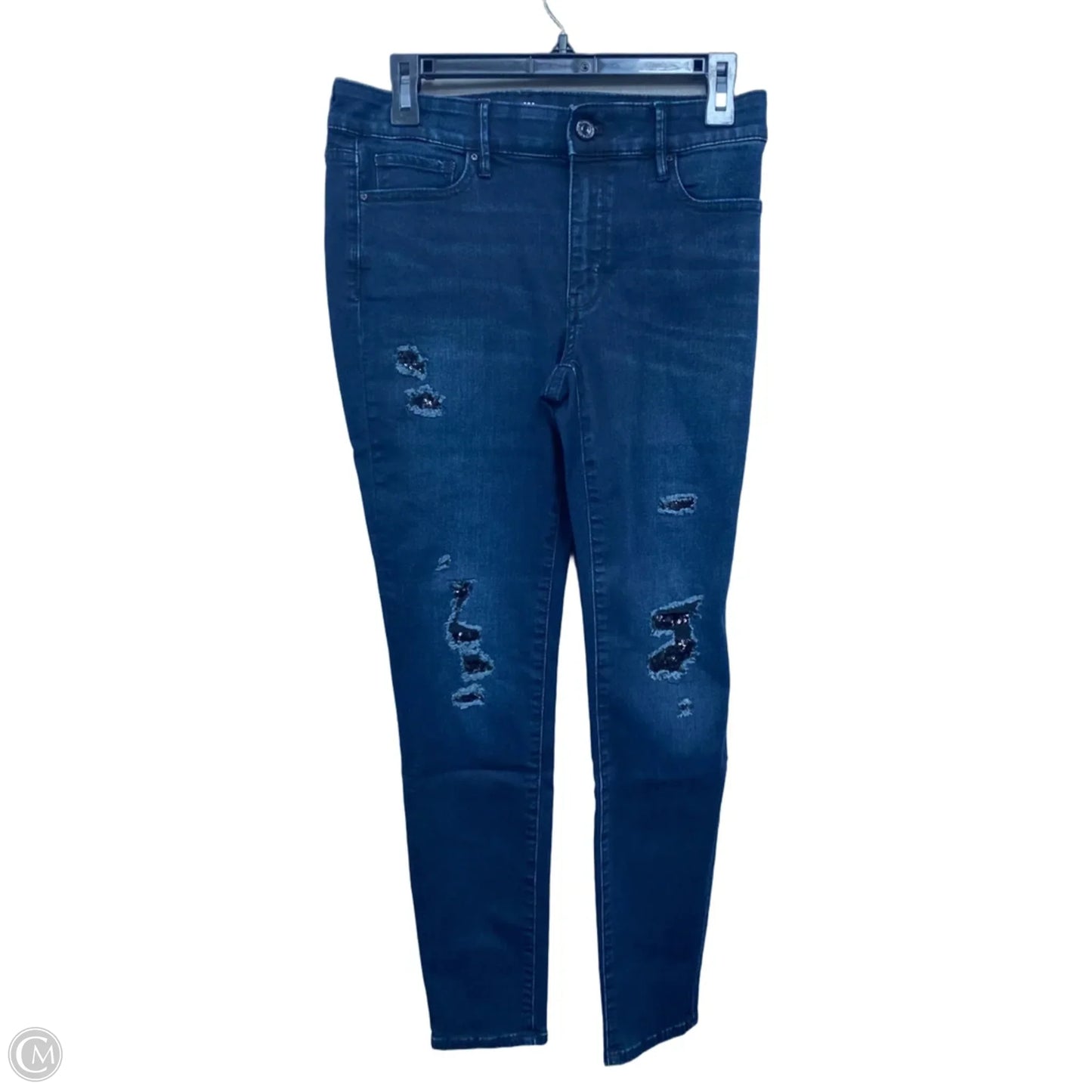Jeans Skinny By White House Black Market In Black & Blue, Size: 4