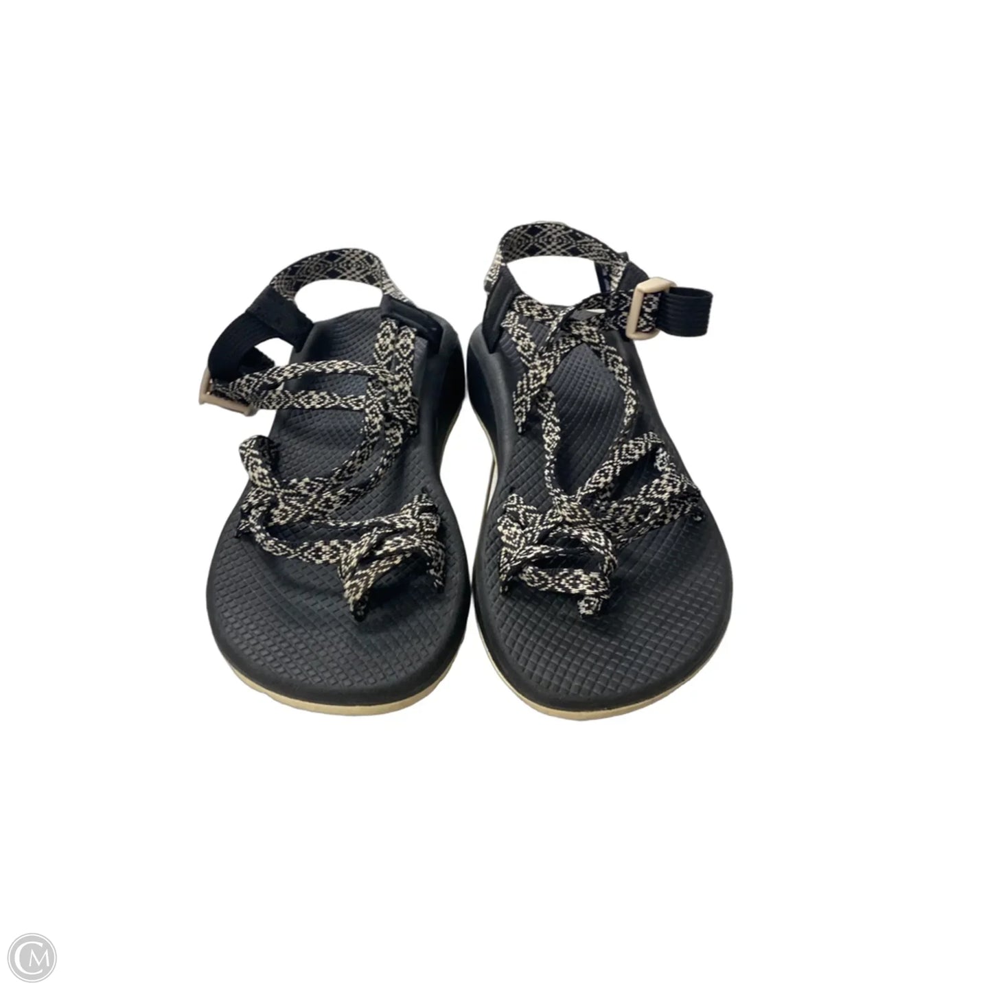 Sandals Flats By Chacos In Black & Cream, Size: 9
