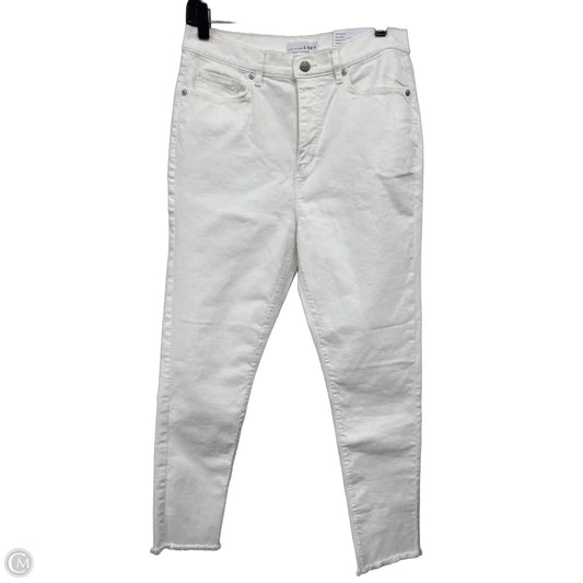 Jeans Skinny By Loft In Cream, Size: 8