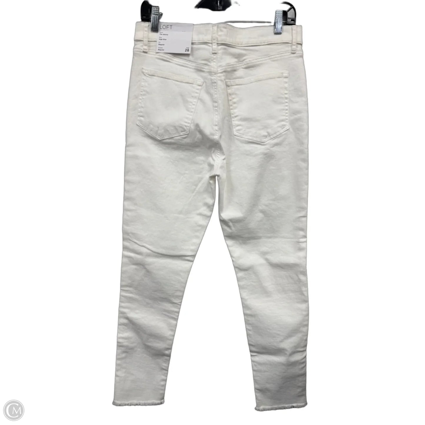 Jeans Skinny By Loft In Cream, Size: 6