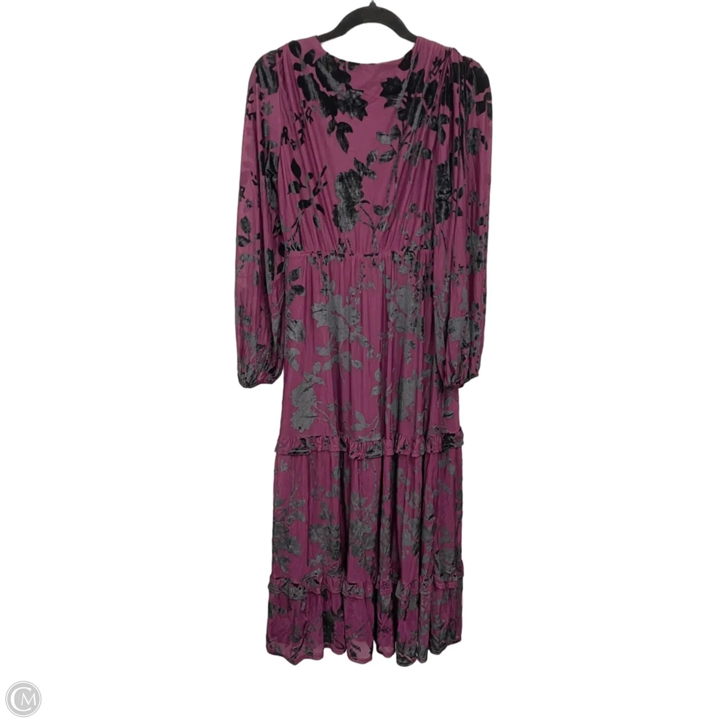 Dress Casual Maxi By Baltic Born In Black & Purple, Size: L