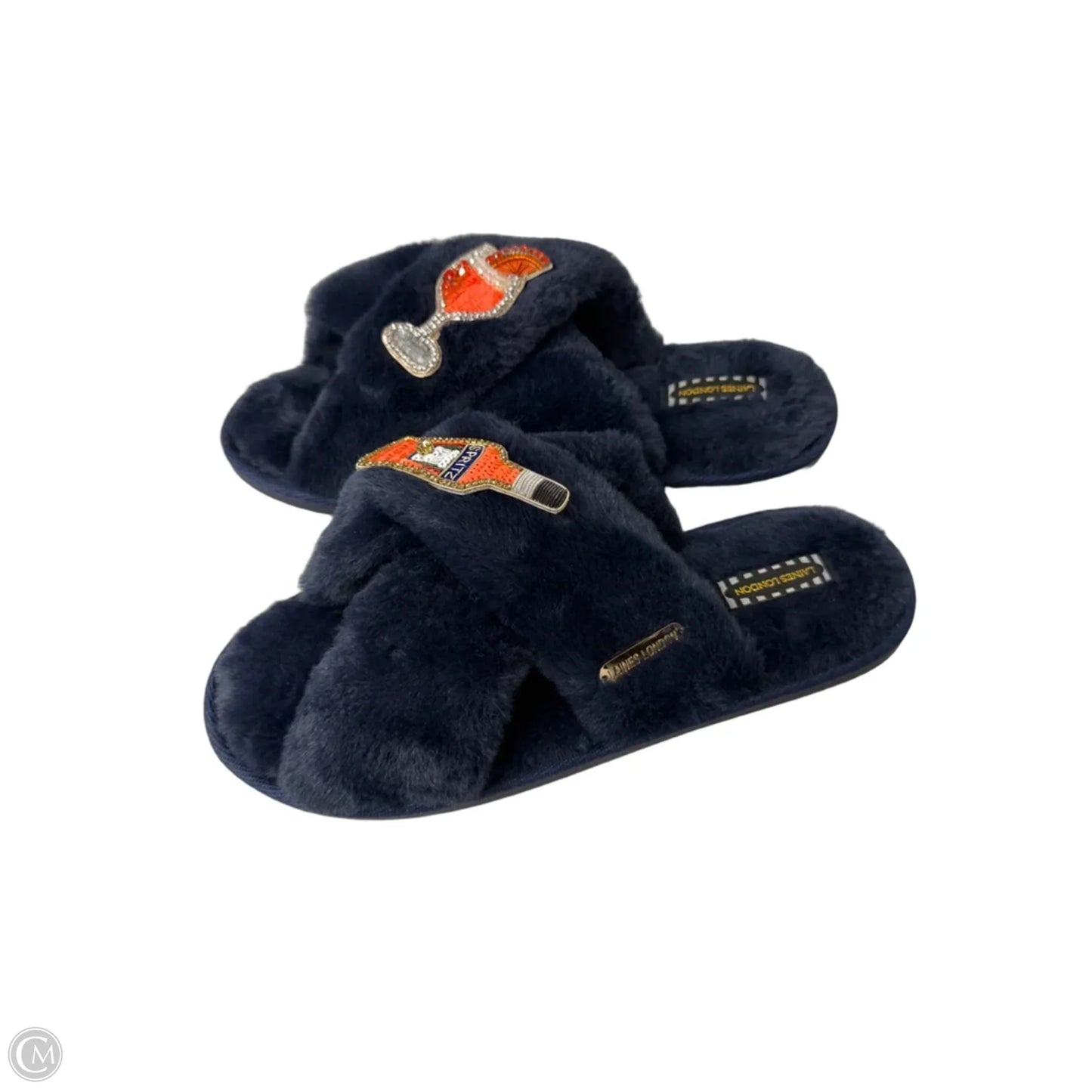 Slippers By Clothes Mentor In Blue & Orange, Size: 10