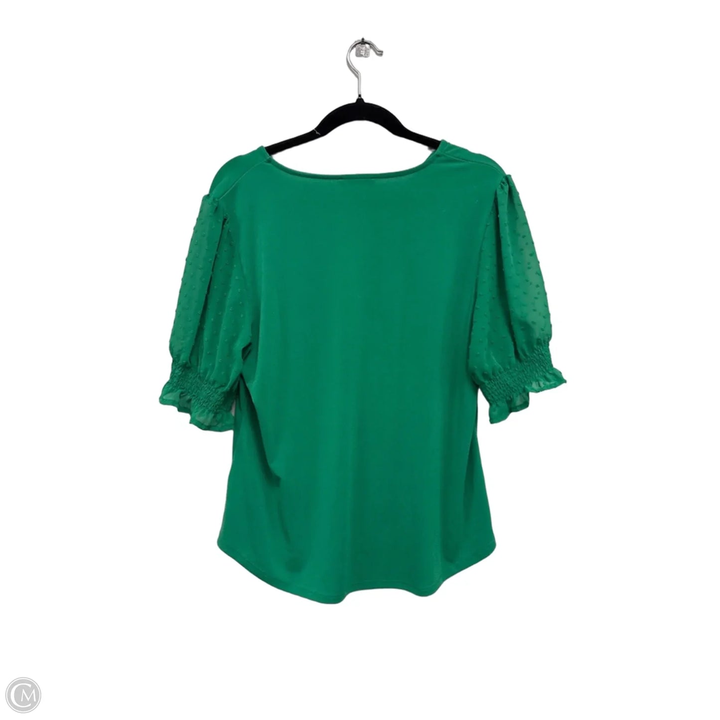 Top Short Sleeve By Adrianna Papell In Green, Size: L