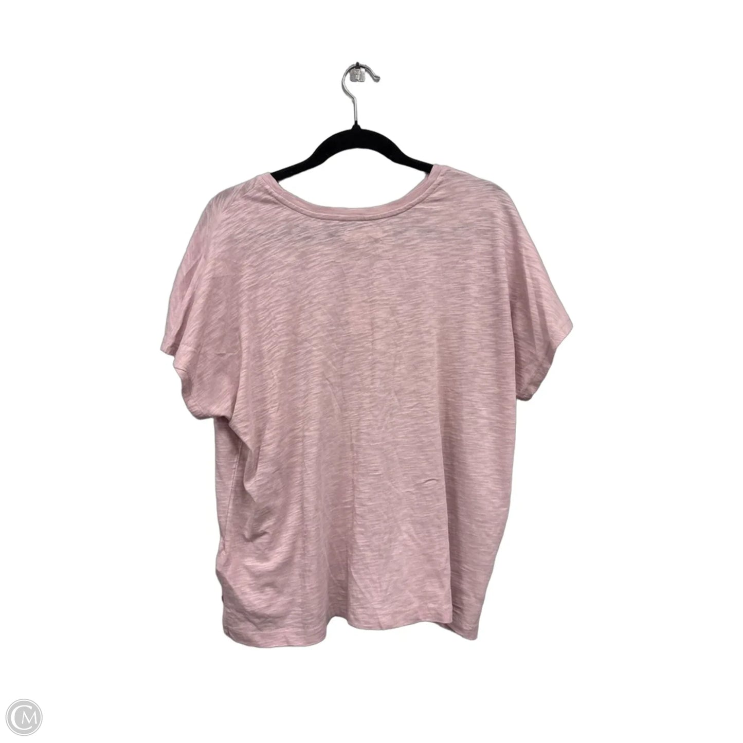 Top Short Sleeve Basic By Madewell In Pink, Size: Xl