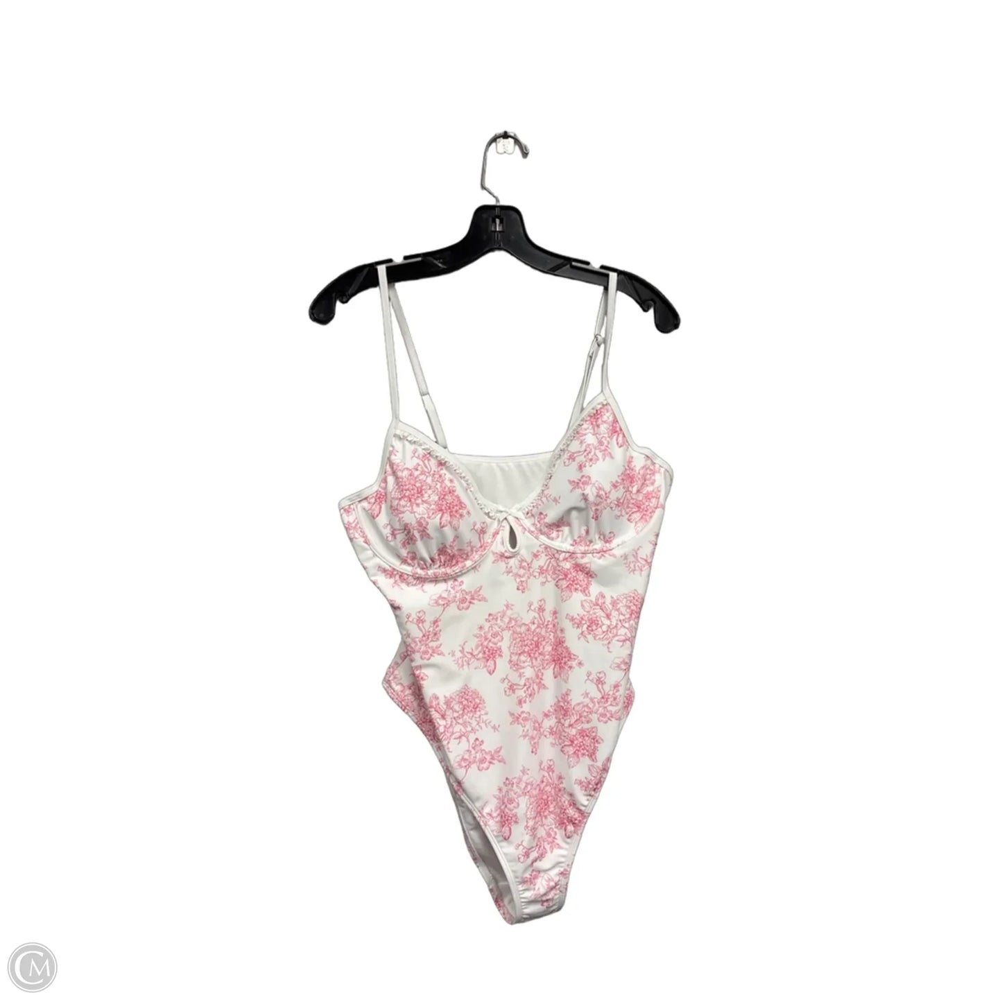 Swimsuit By Time And Tru In Pink & White, Size: Xl