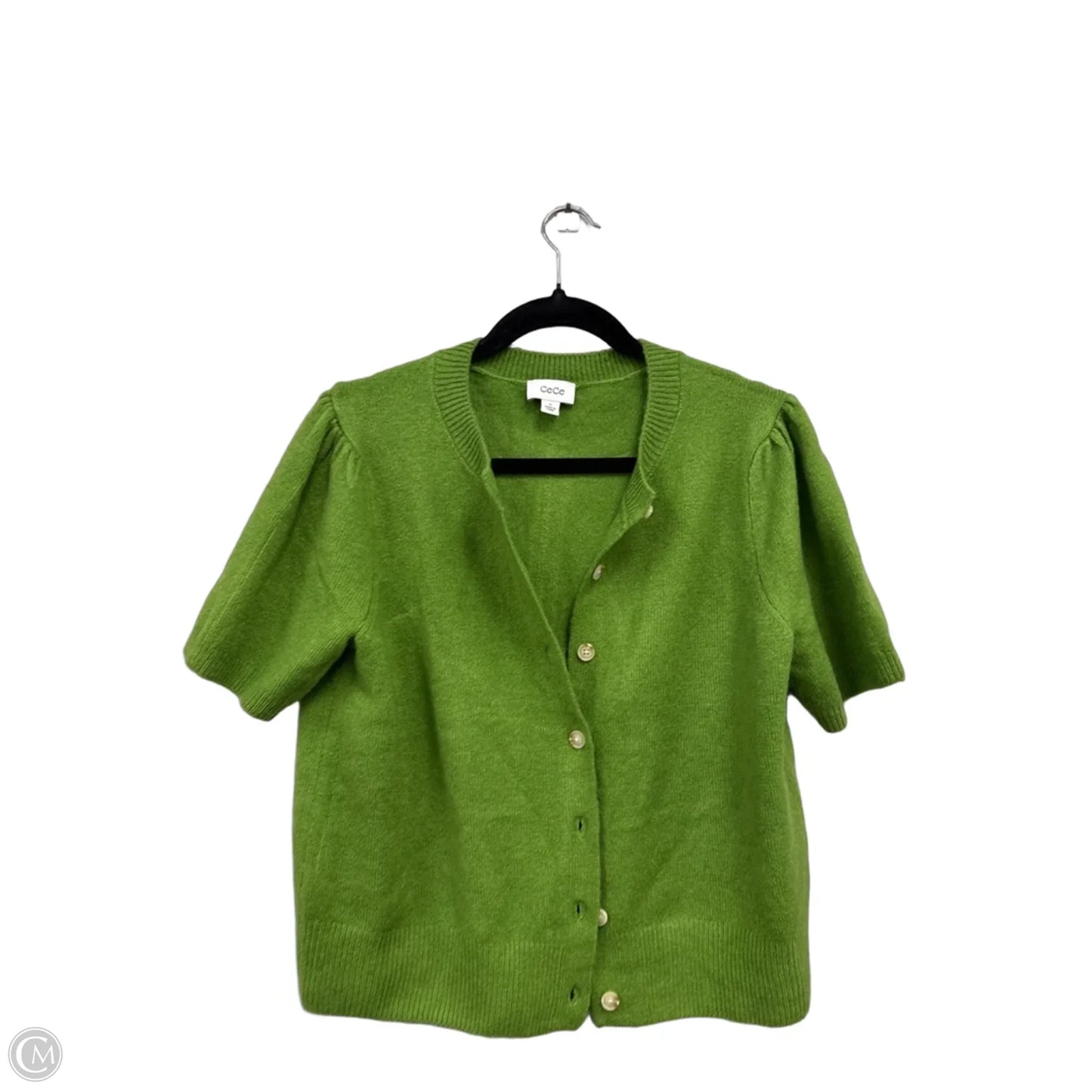 Sweater Short Sleeve By Cece In Green, Size: M