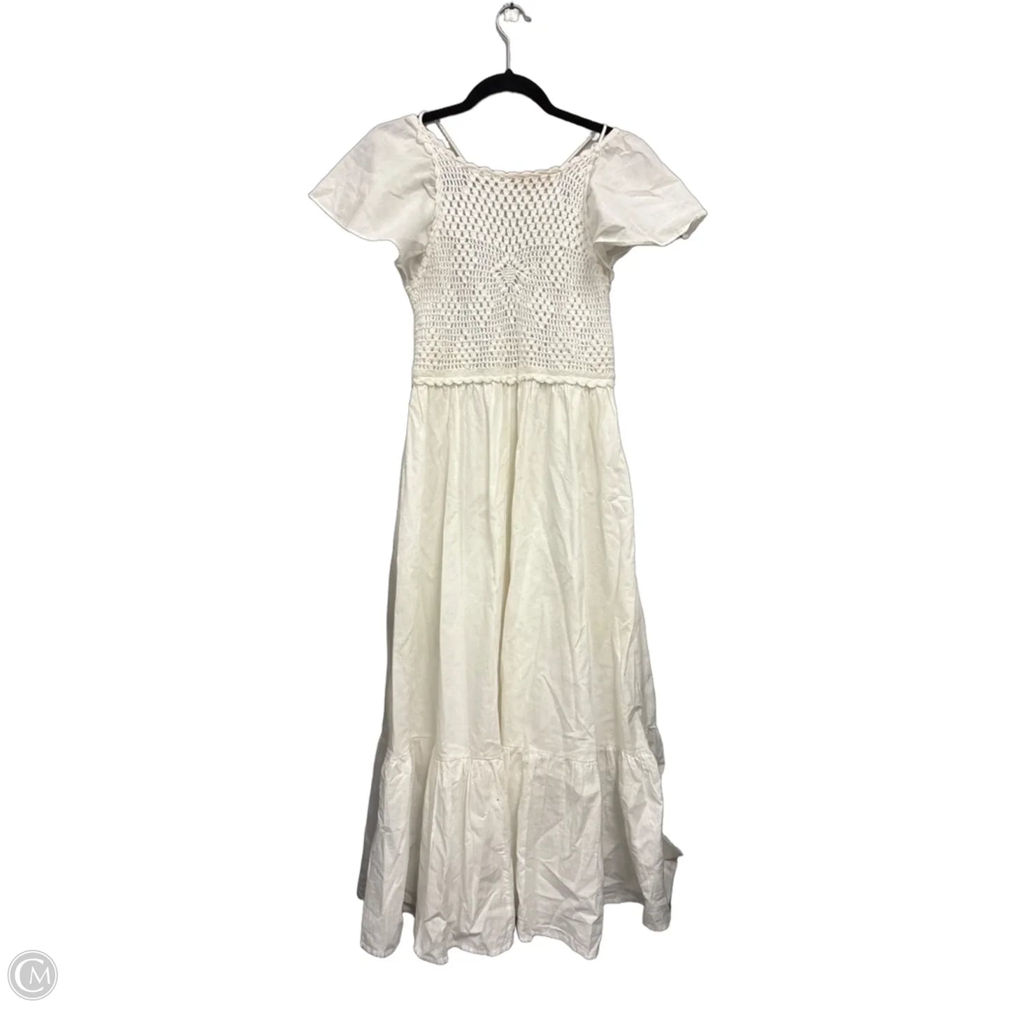 Dress Casual Midi By Zara In Cream, Size: S