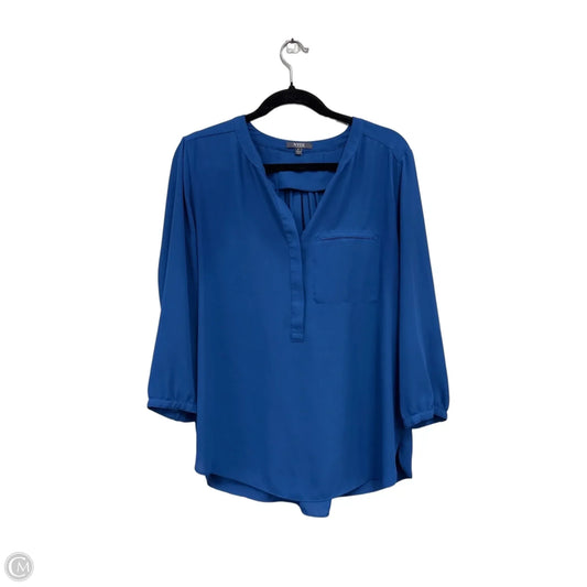 Top 3/4 Sleeve By Not Your Daughters Jeans In Blue, Size: L