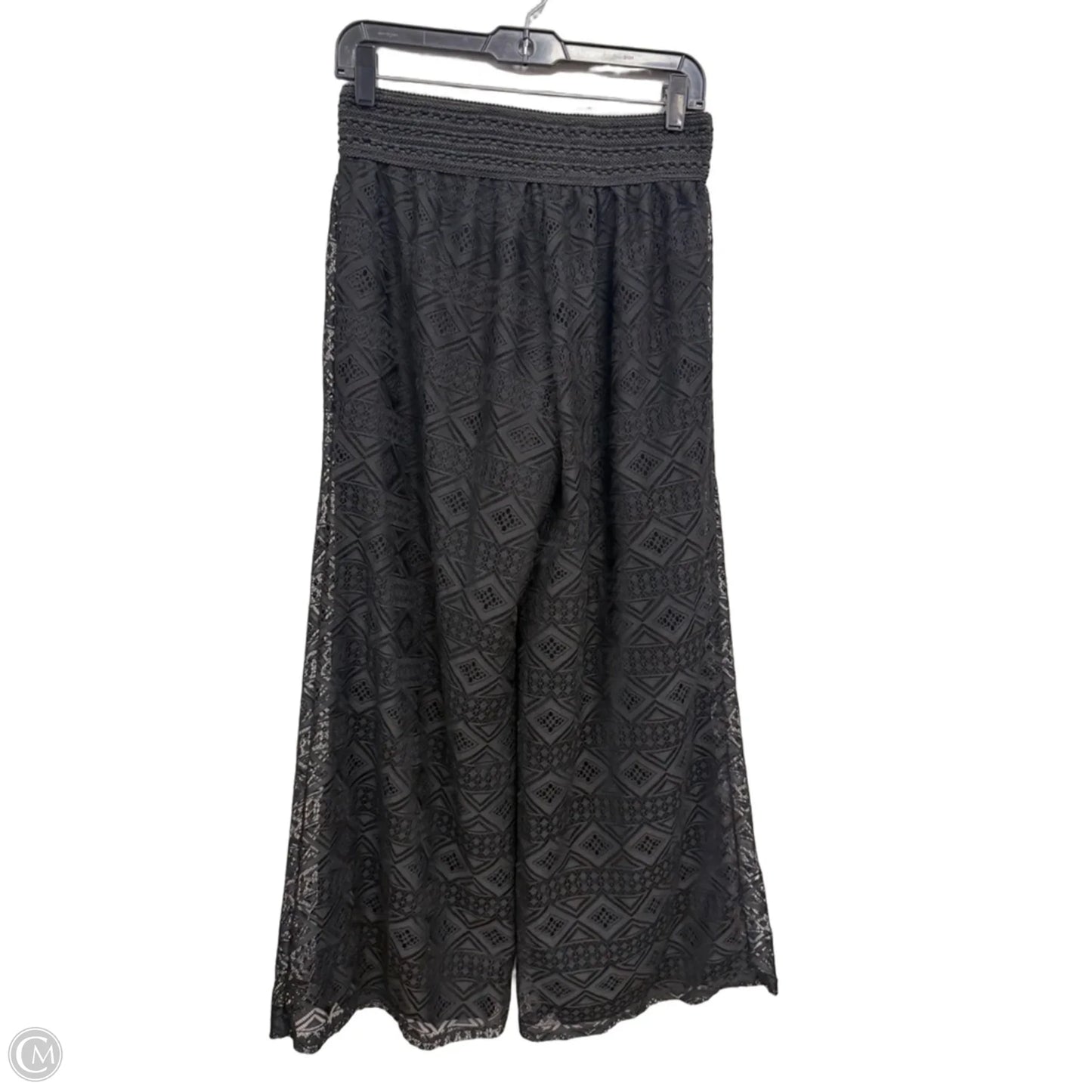Pants Wide Leg By Copper Key In Black, Size: L