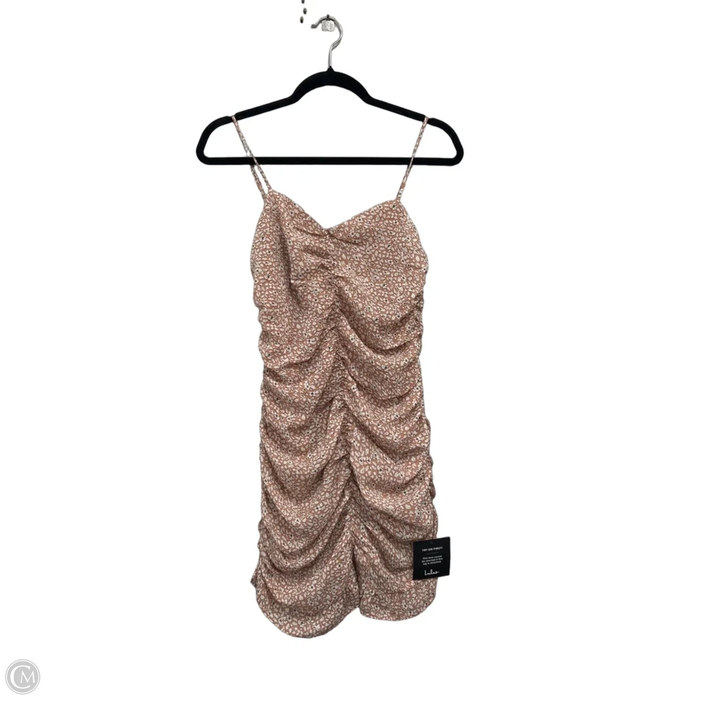 Dress Casual Short By Lulus In Tan & White, Size: S