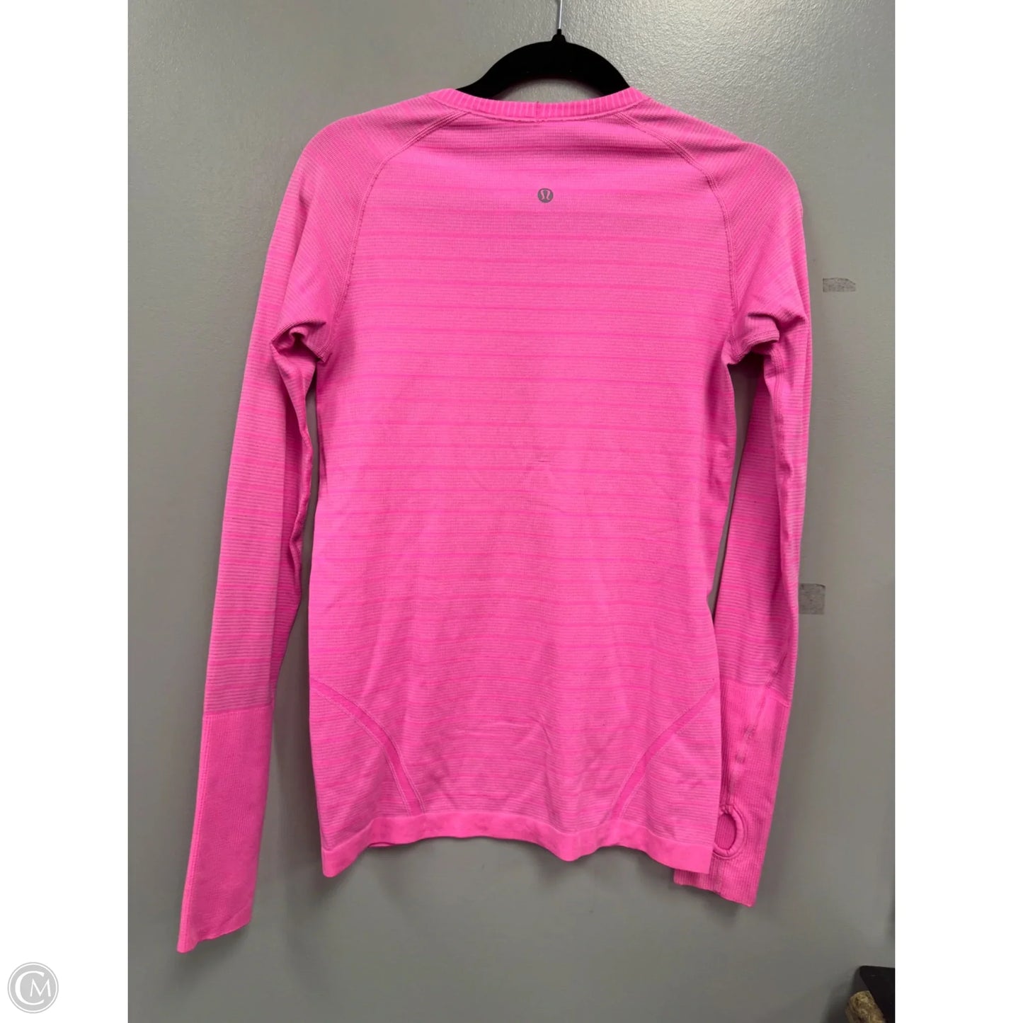Athletic Top Long Sleeve Crewneck By Lululemon In Pink, Size: 8