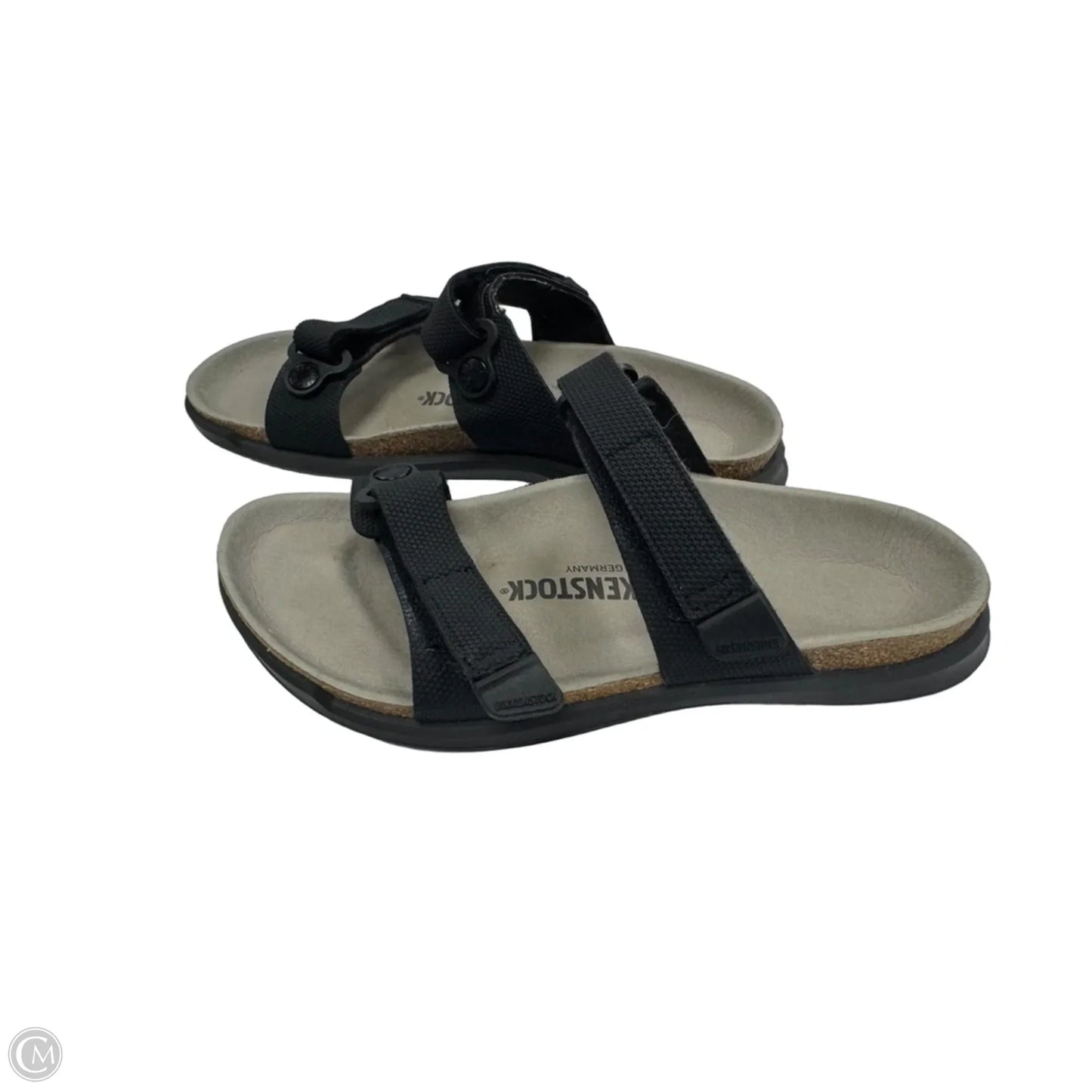 Sandals Flats By Birkenstock In Black, Size: 8