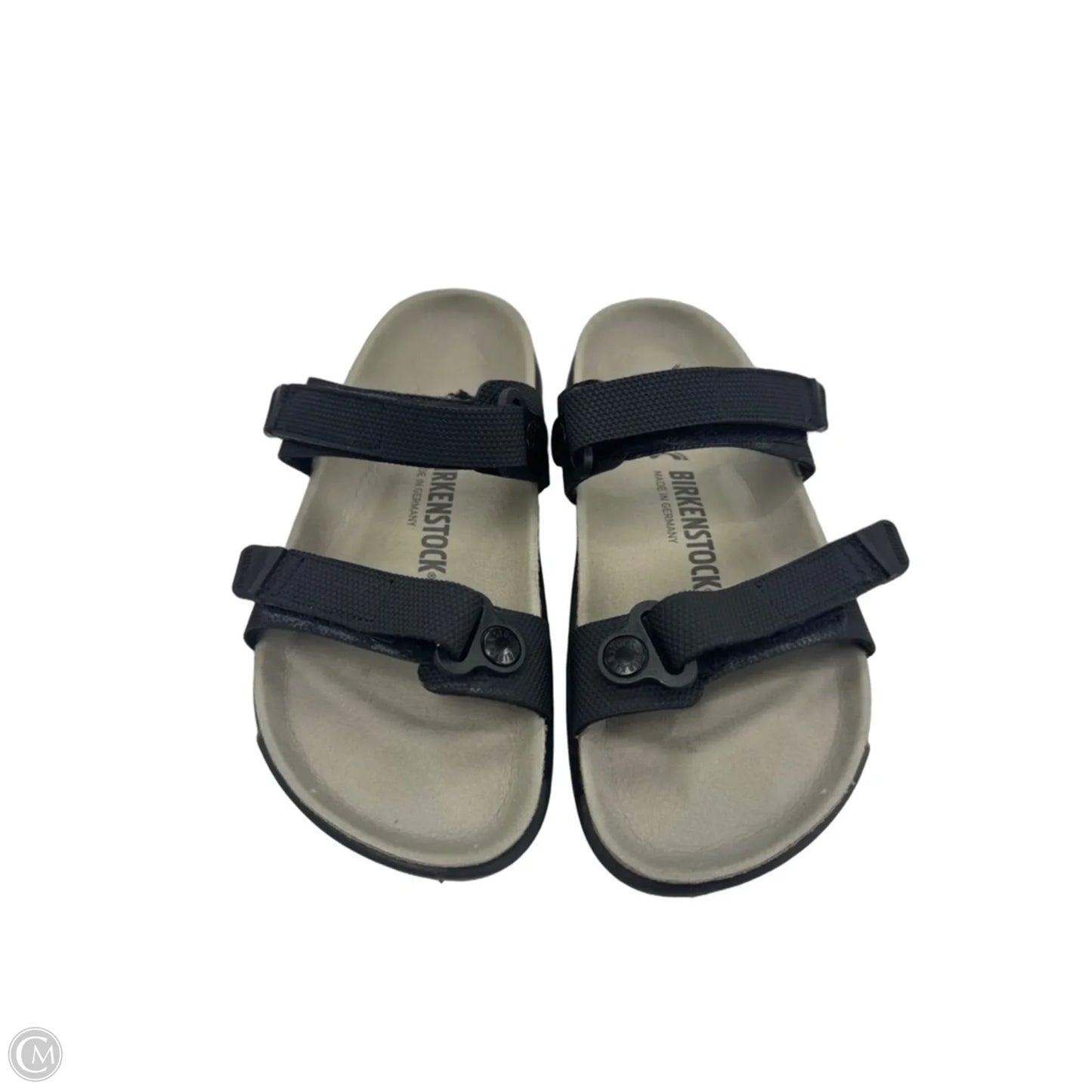 Sandals Flats By Birkenstock In Black, Size: 8