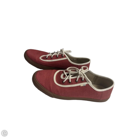 Shoes Sneakers By Toms In Cream & Orange, Size: 8
