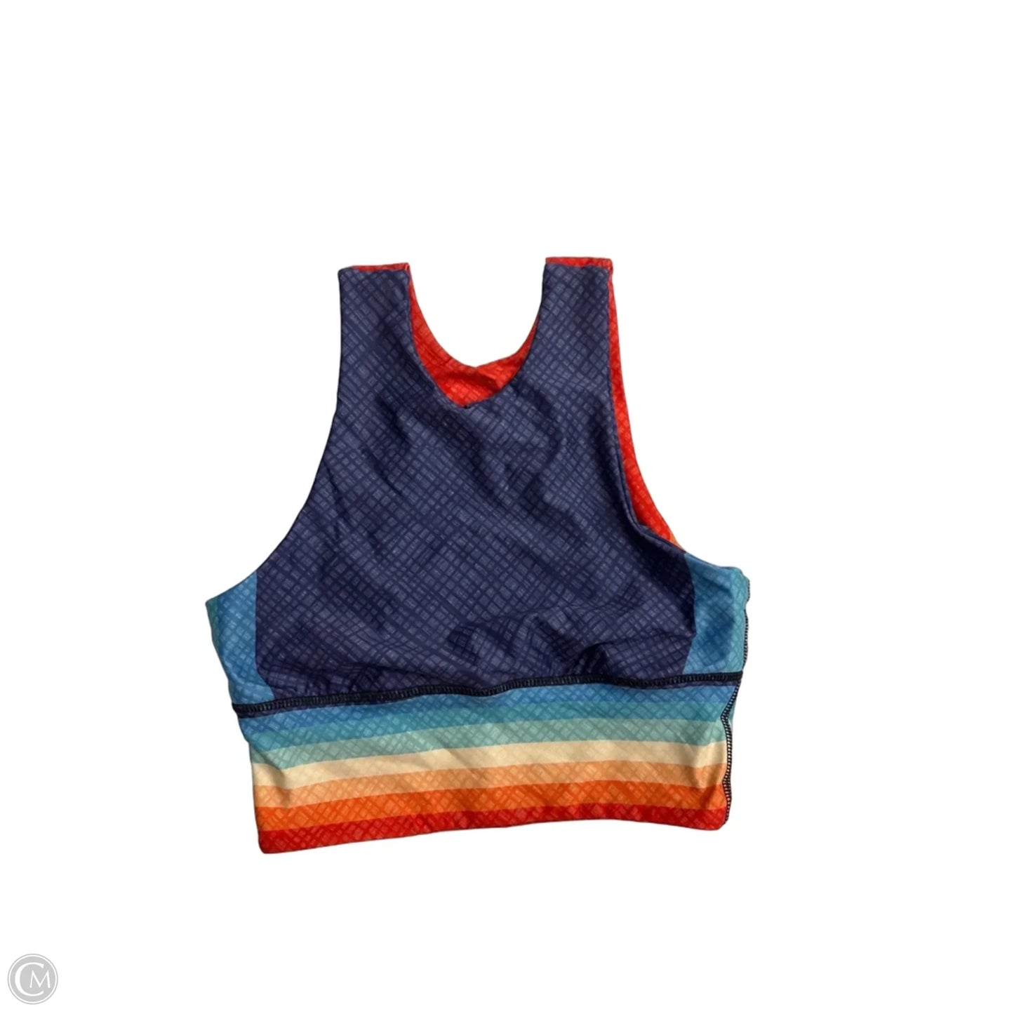 Athletic Bra By Clothes Mentor In Rainbow Print, Size: Xs