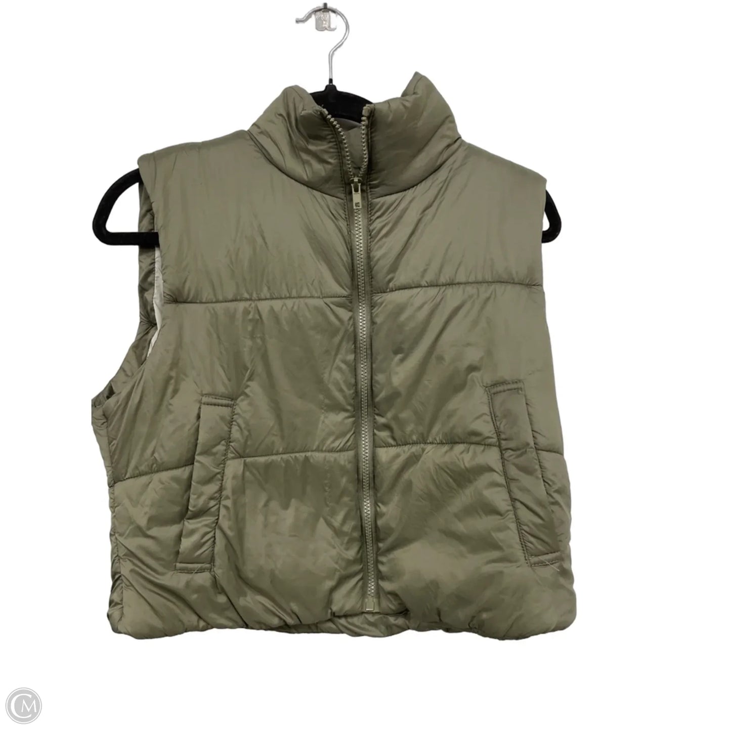 Vest Puffer & Quilted By Ashley In Green, Size: M