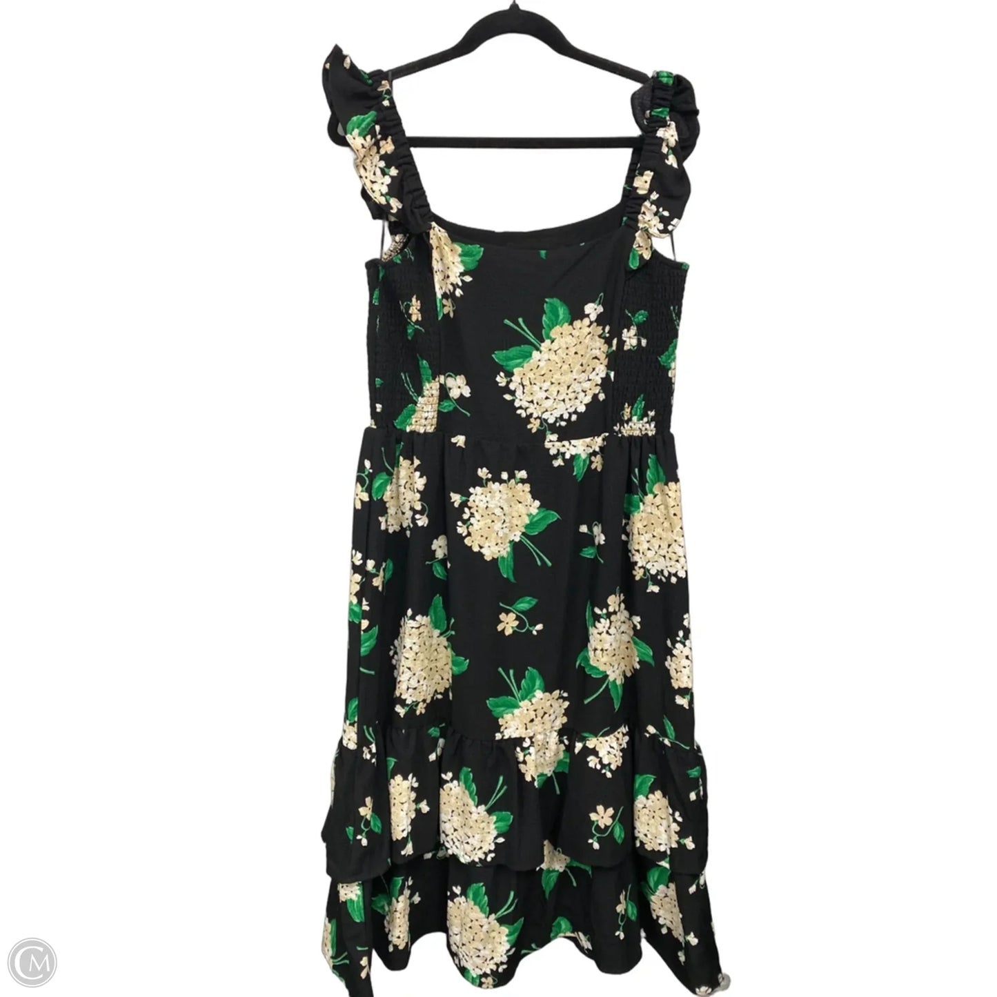Dress Casual Midi By Draper James In Black & Cream, Size: L