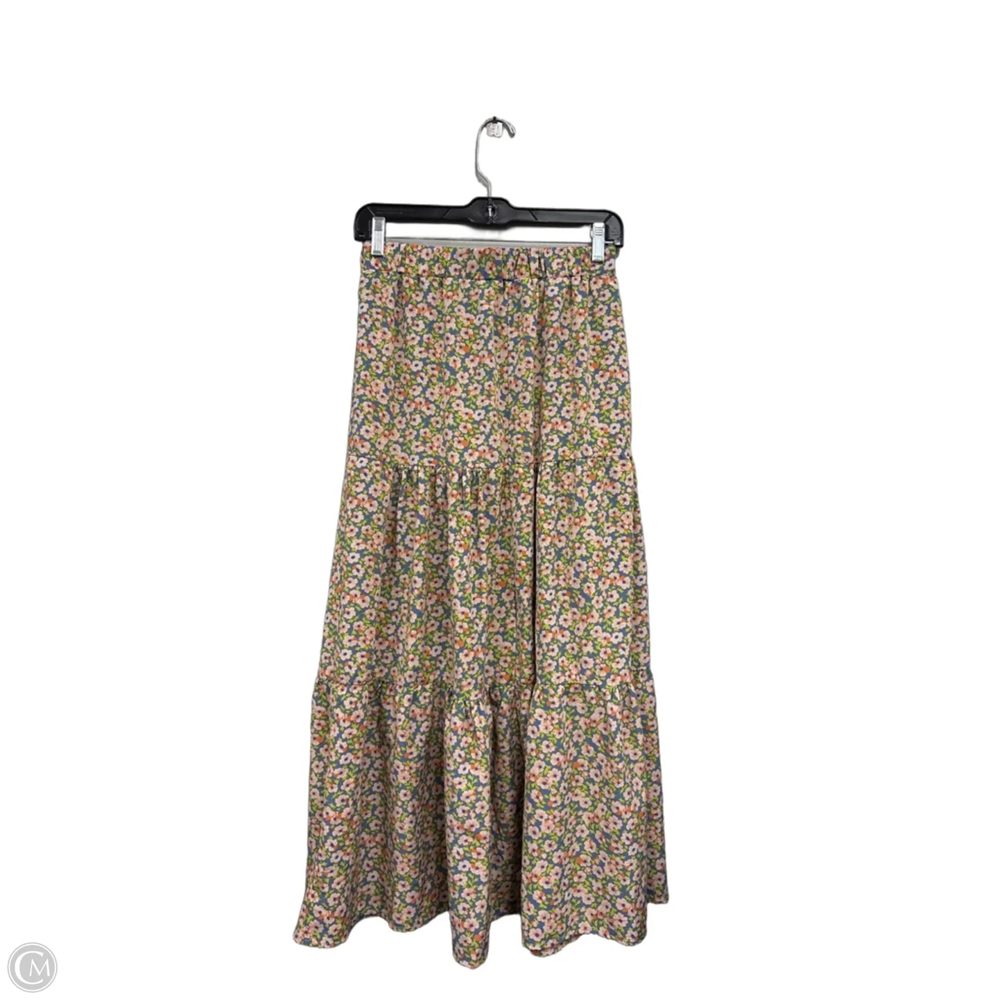 Skirt Maxi By Shein In Blue & Orange, Size: S