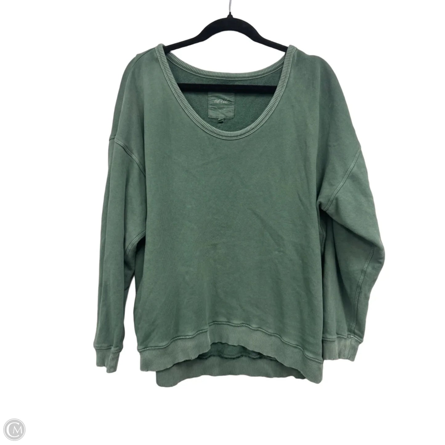 Sweatshirt Crewneck By Aerie In Green, Size: Xs
