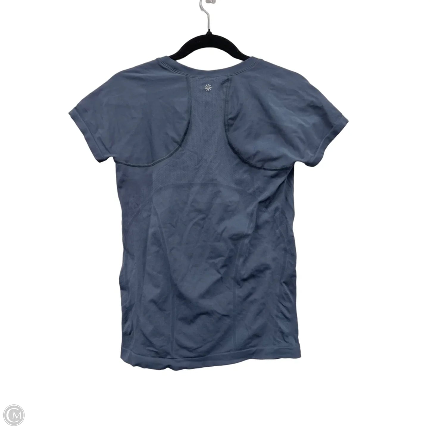 Athletic Top Short Sleeve By Athleta In Blue, Size: M