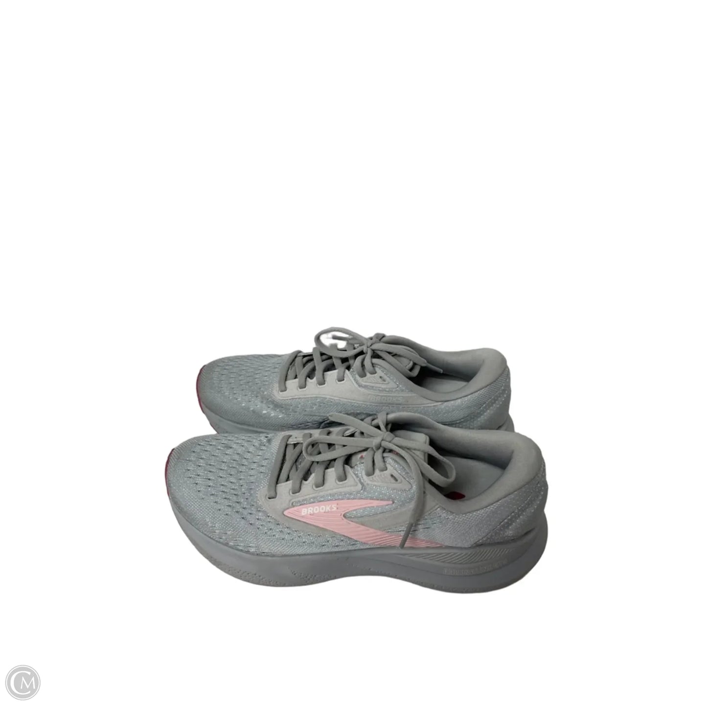 Shoes Athletic By Brooks In Grey & Pink, Size: 9