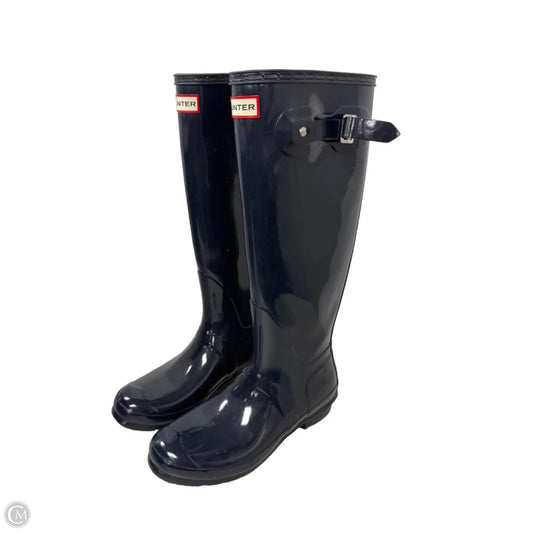 Boots Rain By Hunter In Navy, Size: 9