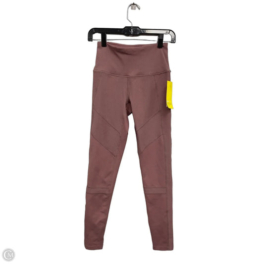 Athletic Leggings By Zella In Mauve, Size: Xs