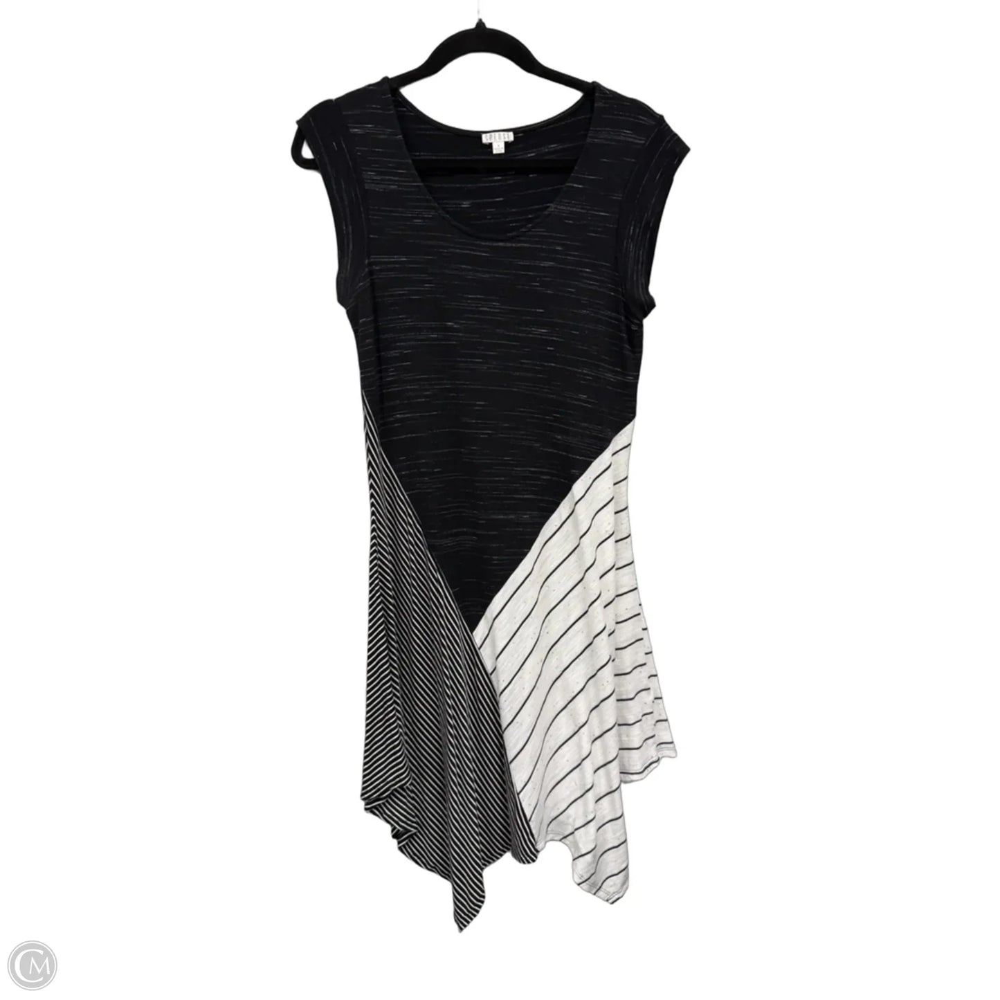 Dress Casual Midi By Spense In Black & White, Size: M