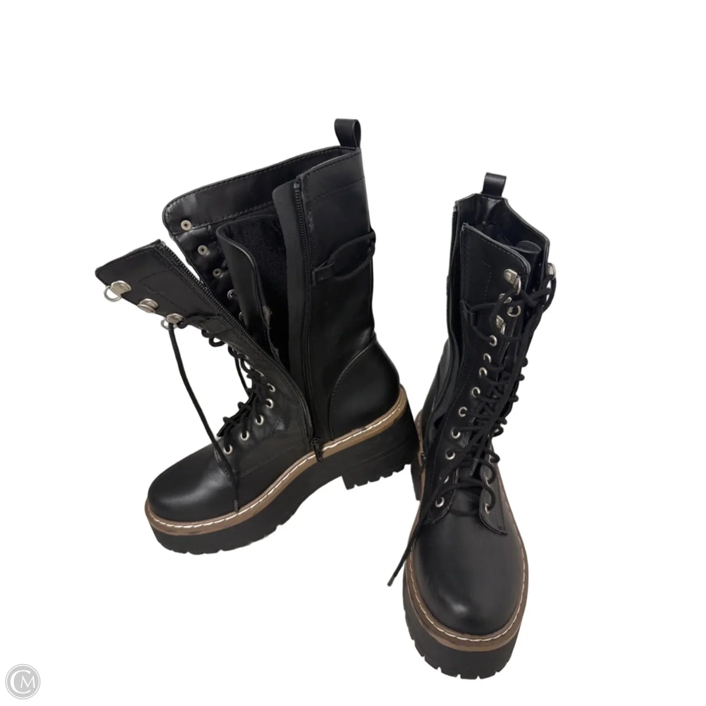 Boots Combat By Soda In Black, Size: 8.5