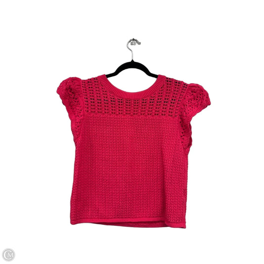 Sweater Short Sleeve By Gap In Pink, Size: M