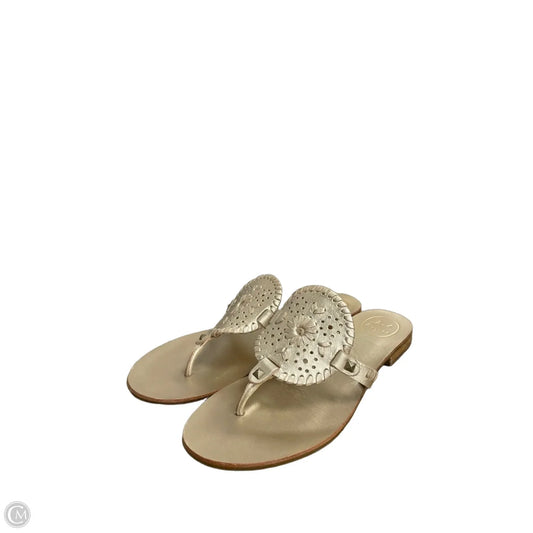 Sandals Flats By Jack Rogers In Gold, Size: 9.5