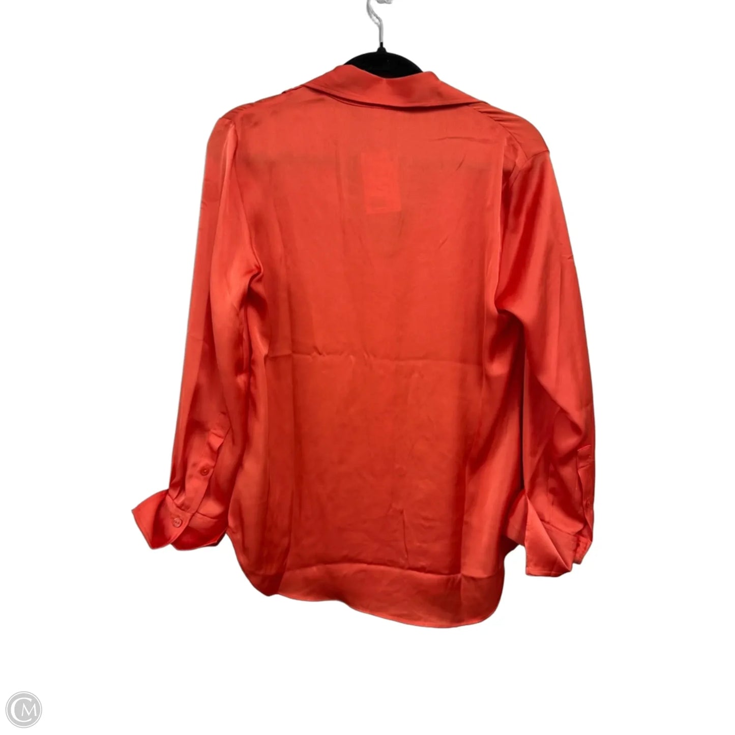 Top Long Sleeve By H&m In Orange, Size: S
