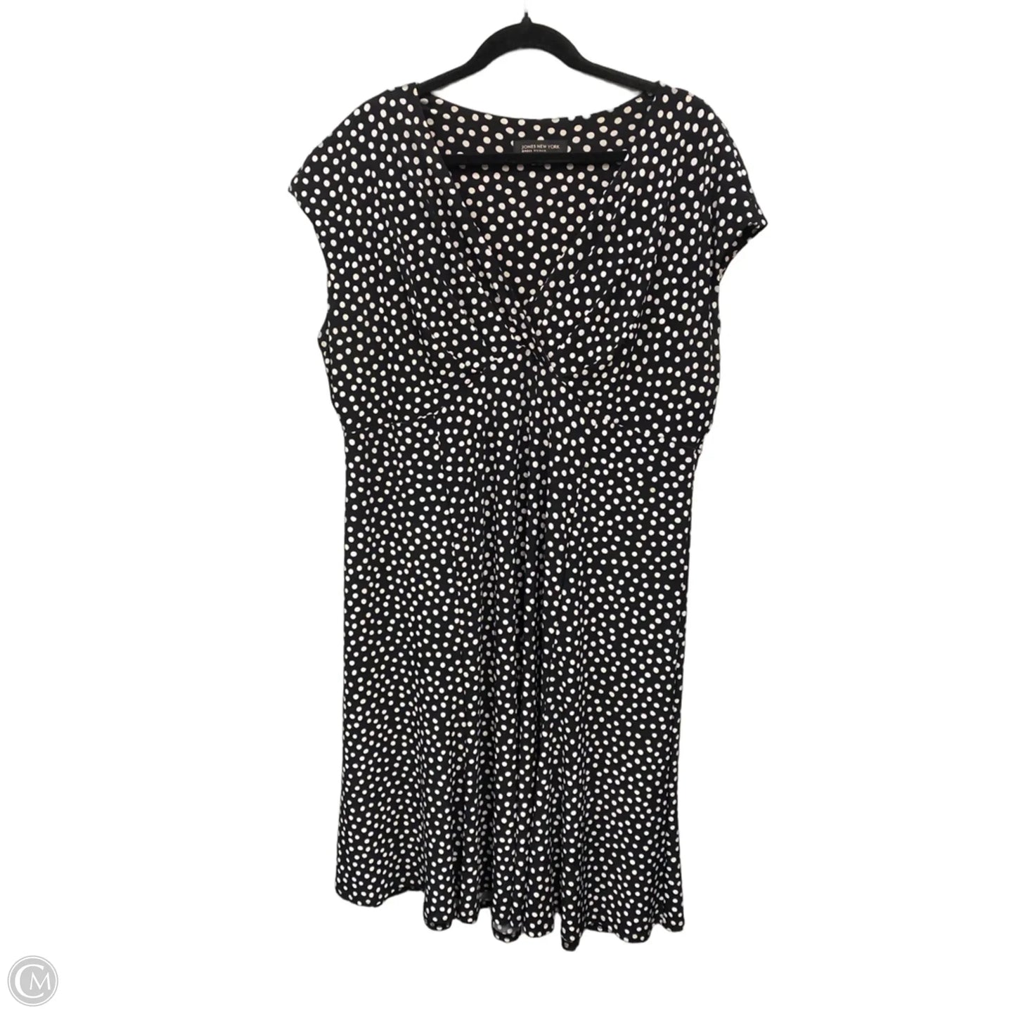 Dress Casual Midi By Jones New York In Black & White, Size: 22