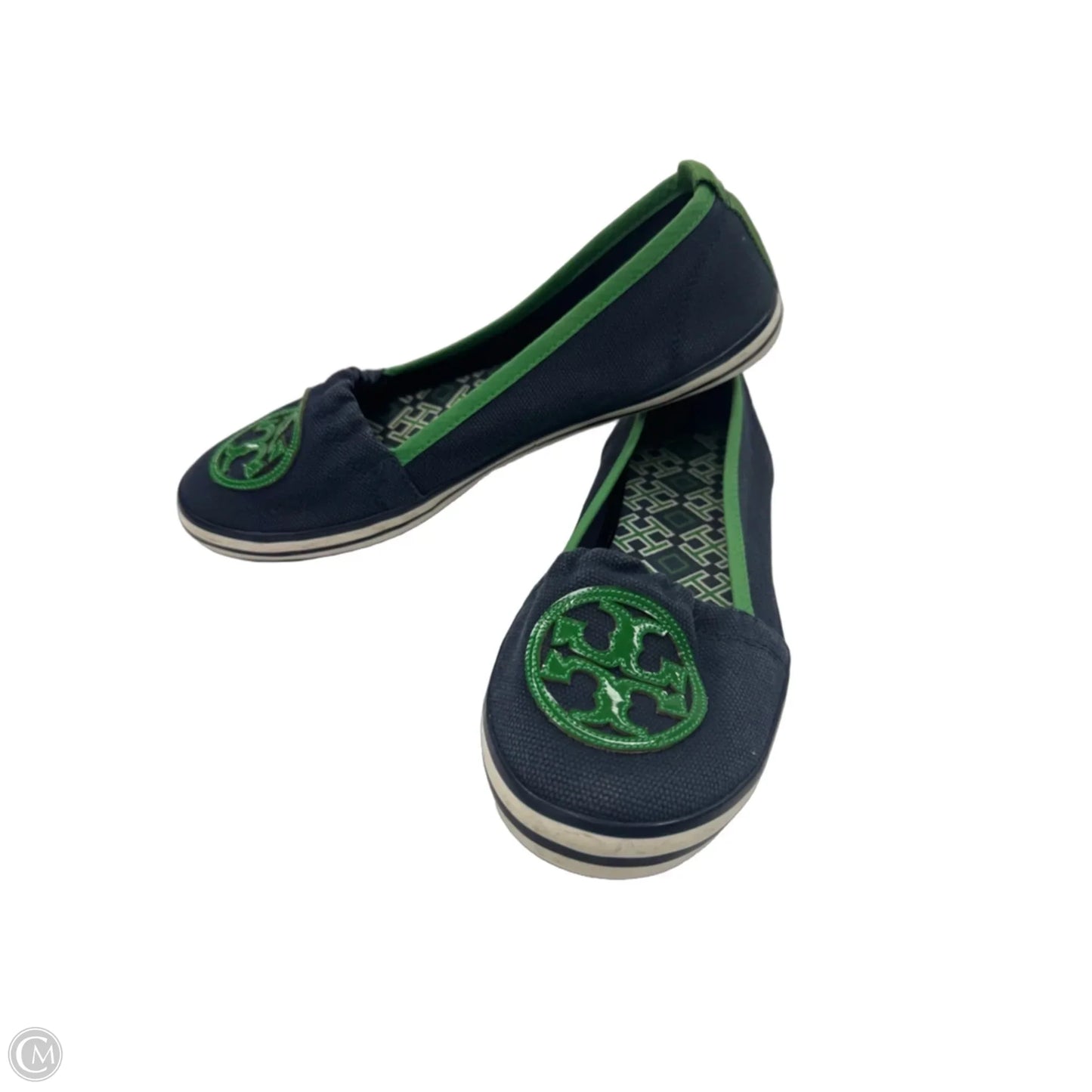 Shoes Designer By Tory Burch In Blue & Green, Size: 9.5