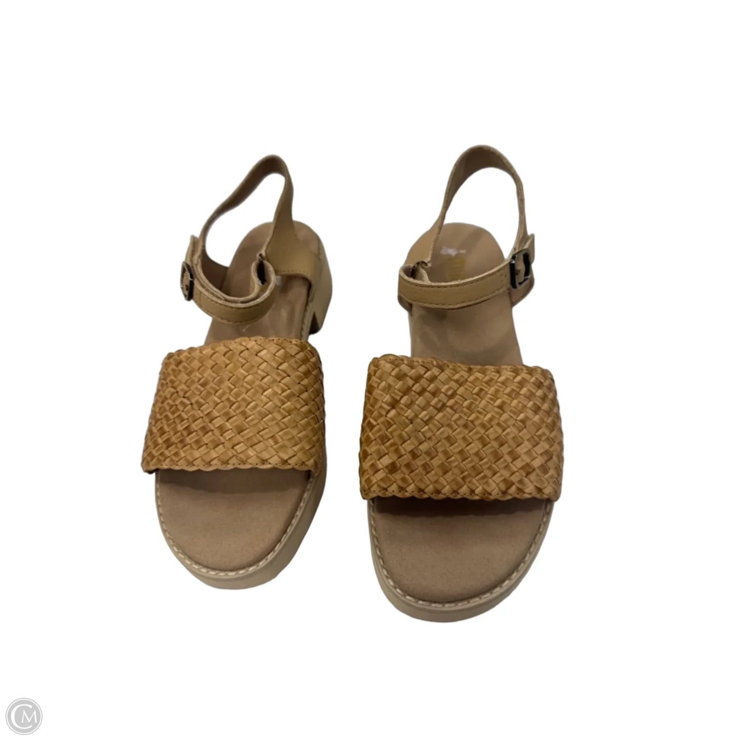 Sandals Heels Block By Munro In Tan, Size: 8.5