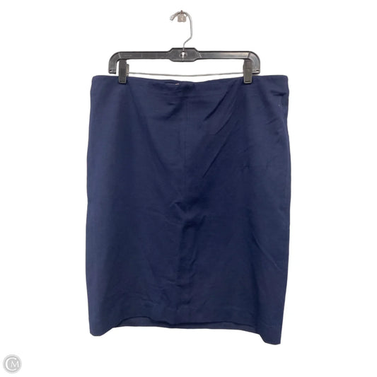 Skirt Midi By Philosophy In Navy, Size: Xl