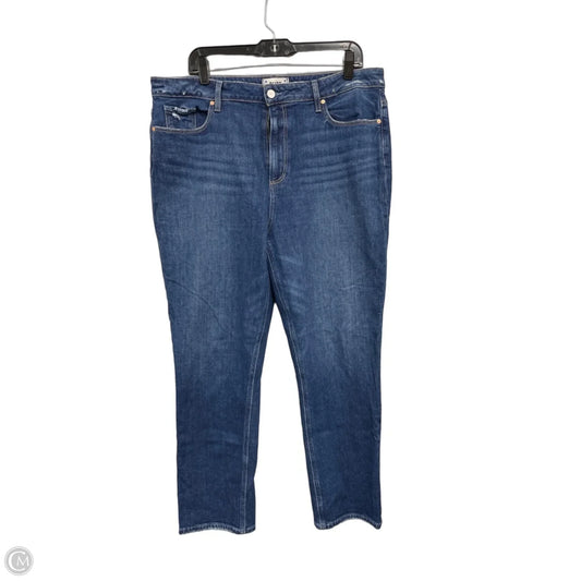 Jeans Straight By Paige In Blue, Size: 18