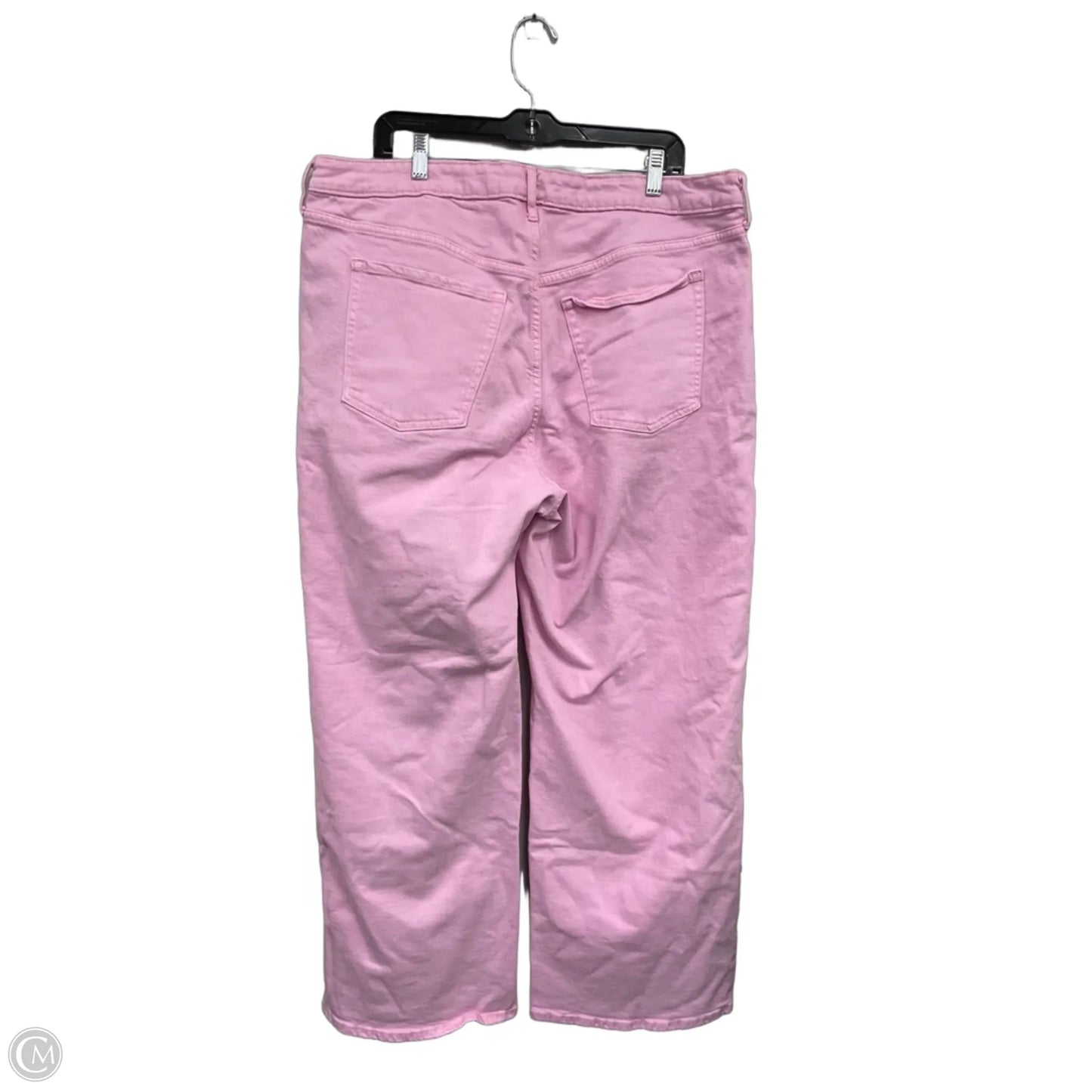 Jeans Wide Leg By Old Navy In Pink, Size: 20