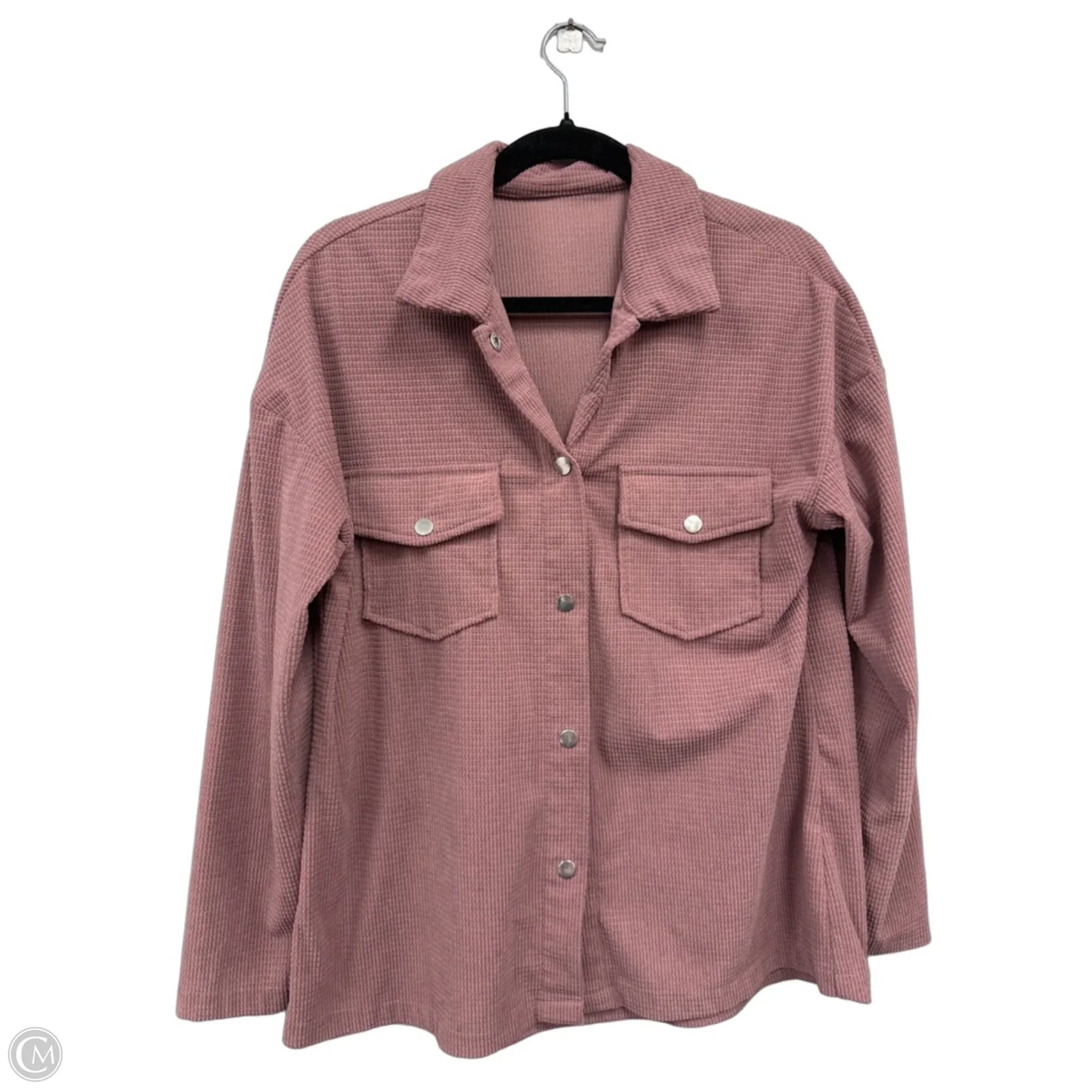 Jacket Shirt By Clothes Mentor In Mauve, Size: S